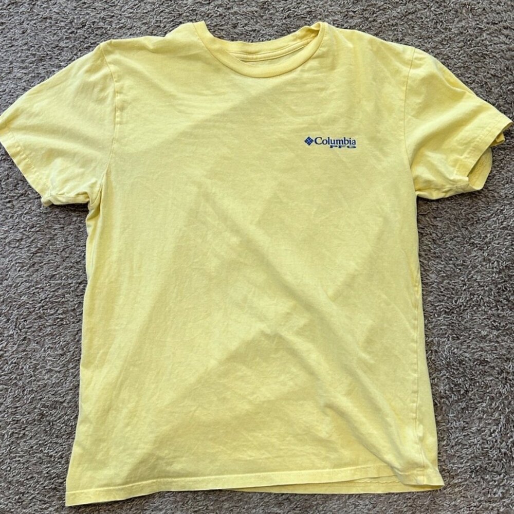 Columbia Yellow Short Sleeve Tee - Picture 2 of 2